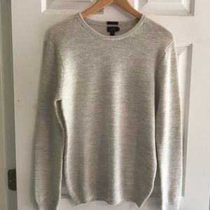 J crew crew neck elbow padded sweater